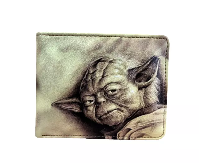 kleine Vegan Geldbörse Mini Portmonee Star Wars Yoda Brieftasche Boho Geldbeutel