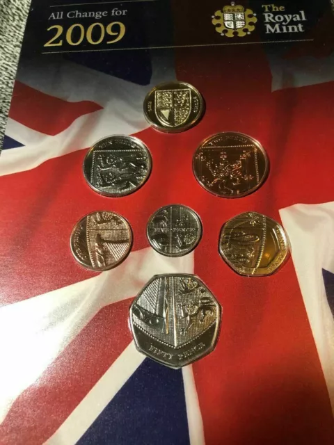 Shield 2009 Royal Mint coin set - Brilliant UNC - Original presentation pack