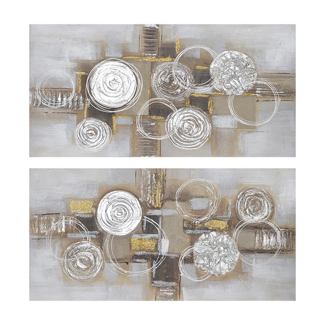Cadre DKD Home Decor Abstrait Moderne (120 x 3 x 60 cm) (2 Unités)