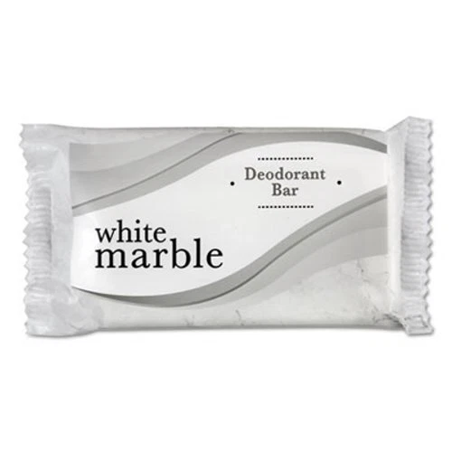 White Marble Individually Wrapped Deodorant Bar Soap,#1 1/2,500 Bars (DIA00194A)