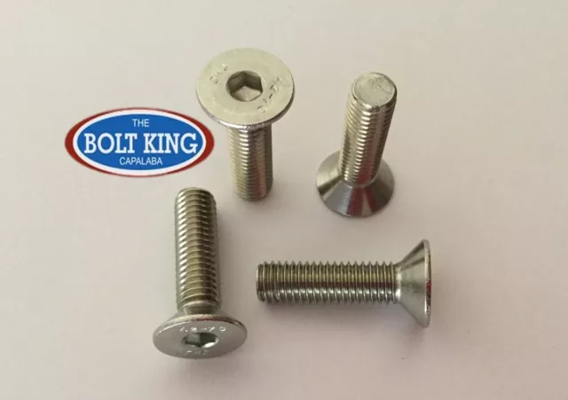 QTY 25 M6 x 25mm Countersunk Flat Head Socket Screw 304 stainless