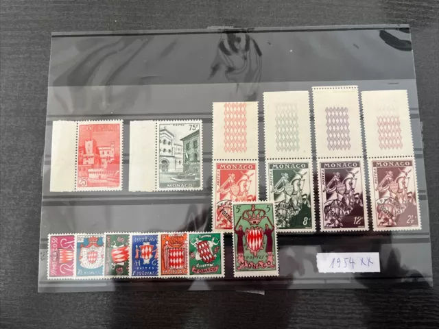Briefmarken Monaco Jahrgang 1954  LOT