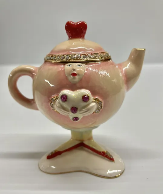 Dept 56 Krinkles by Patience Brewster Teapot Jeweled Box - NEW