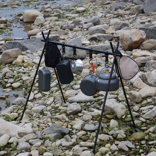 Trépied De Campement En Fonte SwordsAxe - Pliable, Pour Cuisine Extérieure, Camping, Médiéval