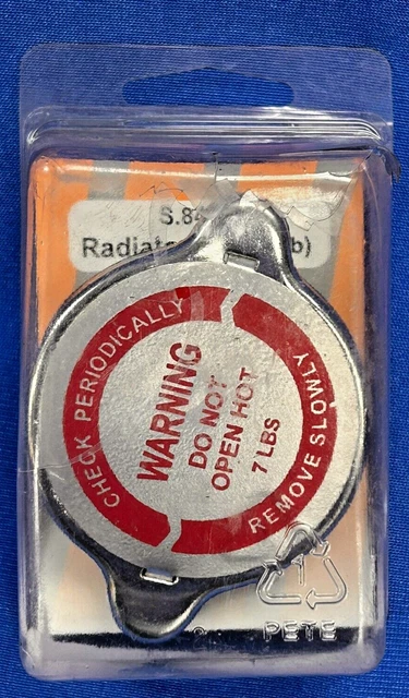 Sparex S.8455 Radiator Cap (7 lb) 3/4" Neck - Ford,John Deere,David Brown,Leland