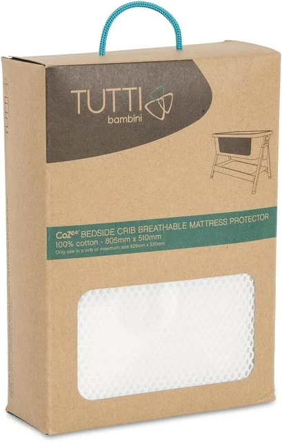 Todos Kinder CoZee atmungsaktiver Matratzenschutz - 100 % Baumwolle 80,5 x 51 cm