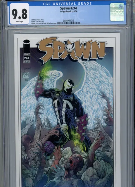 Spawn #244 Mt 9.8 Cgc Mcfarlane Story And Cover White Pages Kudranski Art