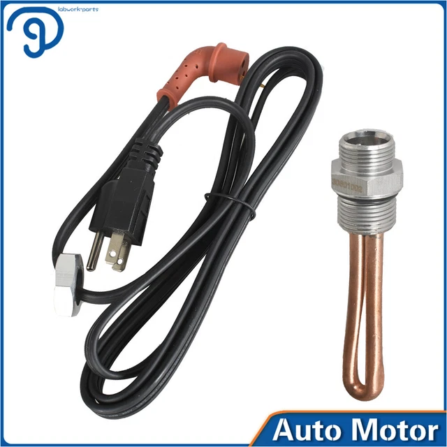 POWERSTROKE DIESEL ENGINE Block Heater Element & Cable Cord For 9703