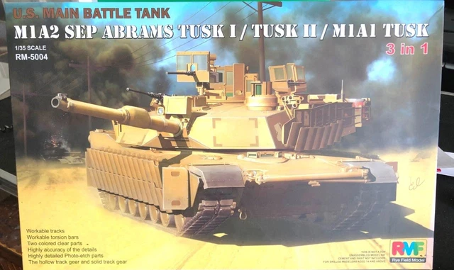 135 Scale Rmf Us Army M1a2 Sep Abrams Tank Tusk 111m1a1 Options 