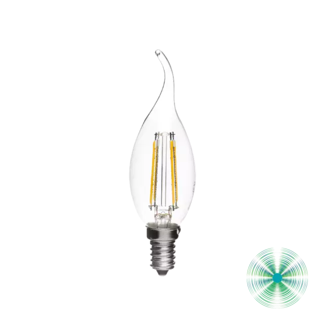 Lampada Led Fiamma Filamento Luce Naturale 4000K E14 6W