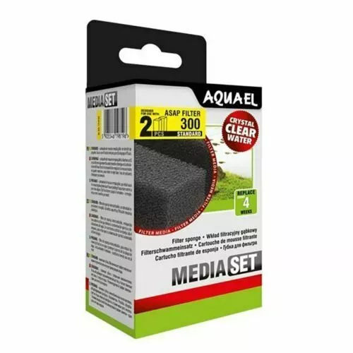 Aquael ASAP 300 Filter Media -  Sponges (x2) GENUINE