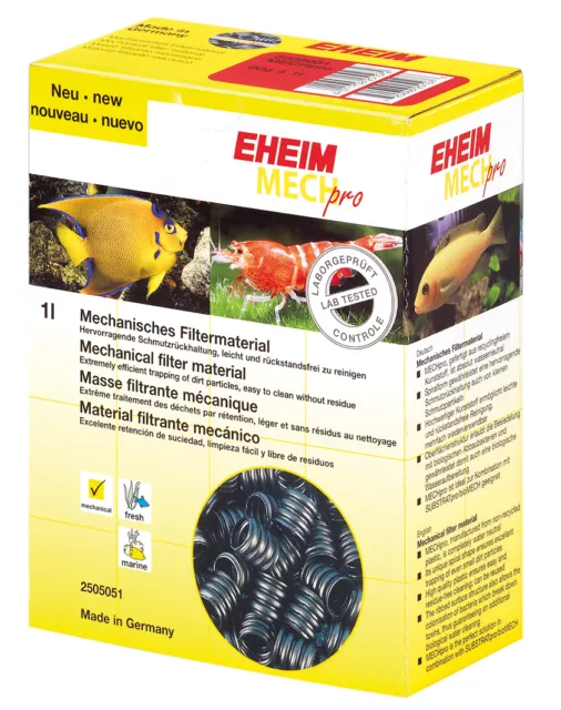 Eheim Mech Pro 1L 2L Aquarium Filter Media Fish Tank External Mechanical