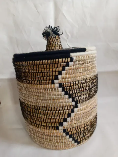Box GOFA - Moroccan Berber box - ethnic braided basket  Decorative Berber Basket