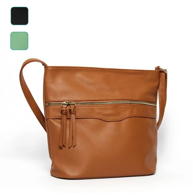 Borsa HERISSON FIRENZE con tracolla pelle morbida capiente tasche cerniere