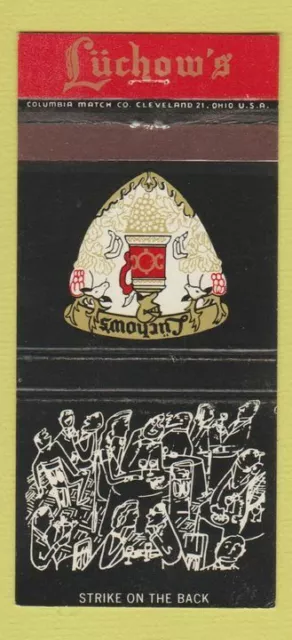 Matchbook Cover - Luchow's Restaurant New York City 30 Strike