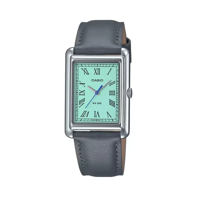 Casio AQ-800ECGG-3AEF – Montre Femme Vintage Quartz 32mm Cadran Vert Analogique/Numérique – Bracelet Acier Bicolore Noir Argent – Style Sport Chic Irrésistible