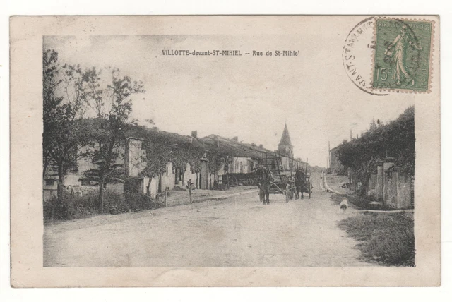 CPA 55 - VILLOTTE-in front-SAINT-MIHIEL: RUE DE SAINT-MIHIEL (MEUSE) WRITTEN
