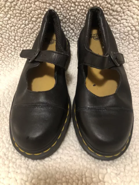 Dr. Martens Doc 9856 Leather Mary Jane Girls Color Black Size 4