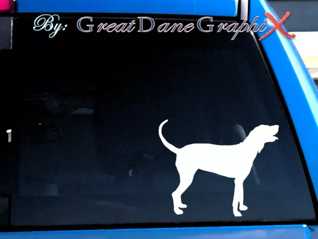 Bluetick Coonhound #2 -Vinyl Decal Sticker -Color Choice -HIGH QUALITY