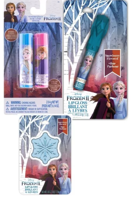 Disney Frozen II Flavored Lip gloss Bundle