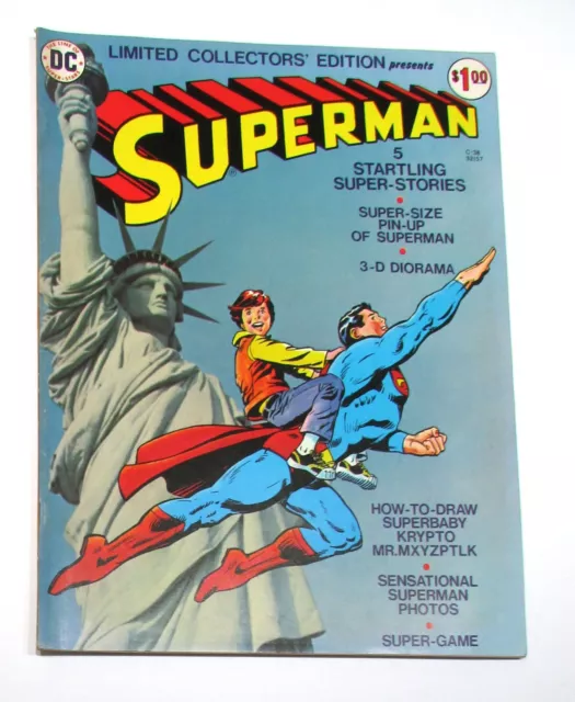 LIMITED COLLECTORS' EDITION #C-38 F, Superman, Treasury, DC Comics 1975