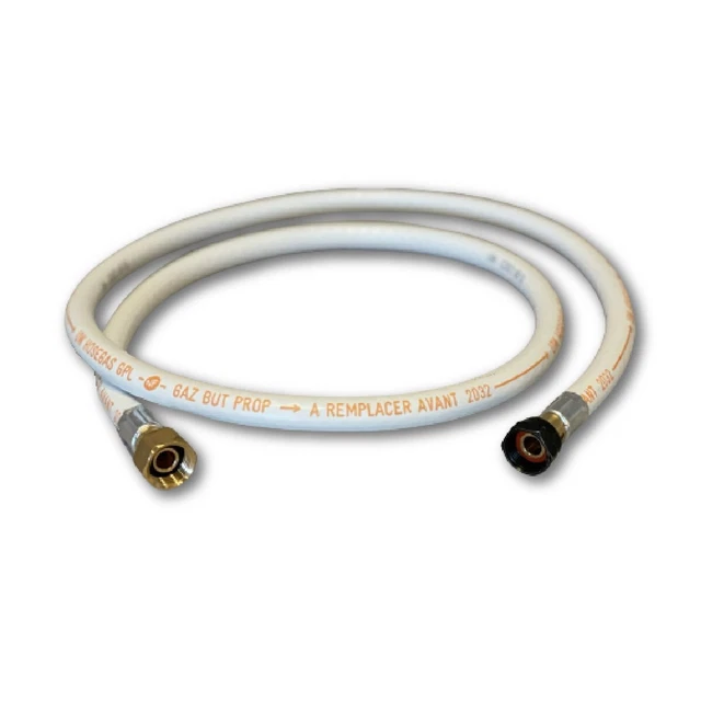Tubo Gas Butano/Propano Flessibile 2.00 M Raccordi A Vite 20/150 E G1/2