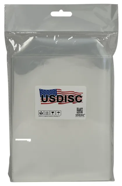 50 USDISC Plastic Sleeves 4mil 5.7 x 7.4, (Clear) No Stitches