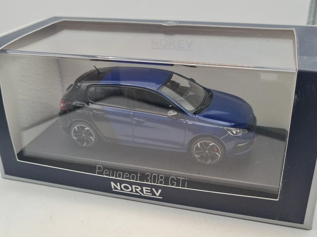 Peugeot 308 GTI 2017, Bleu-Noir, 1:43 NOREV