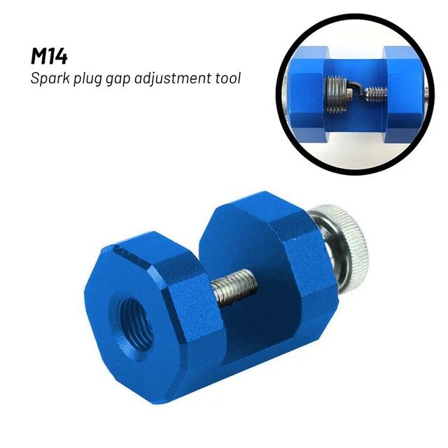 Moteur Bougie D'Allumage Gap Outil Gauthier Gapping Étrier Jauge Bleu Universel