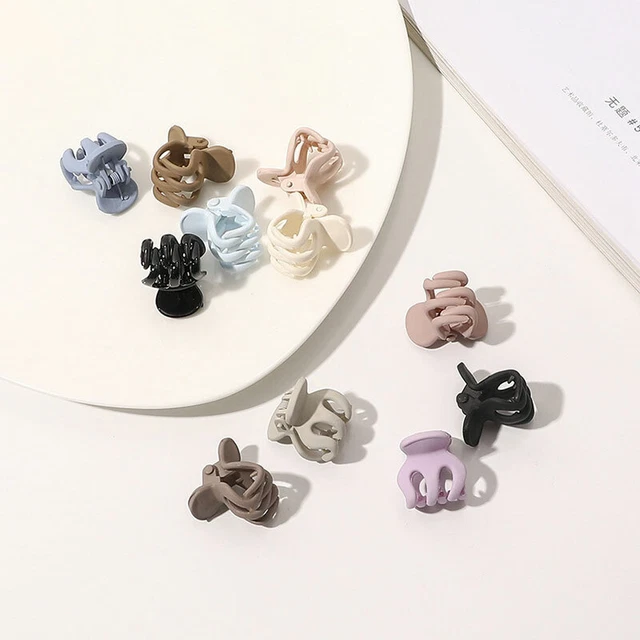 Women Girls Frosted Small Mini Hair Claw Clip Grab Clamp Cute Barrette Hairpin J
