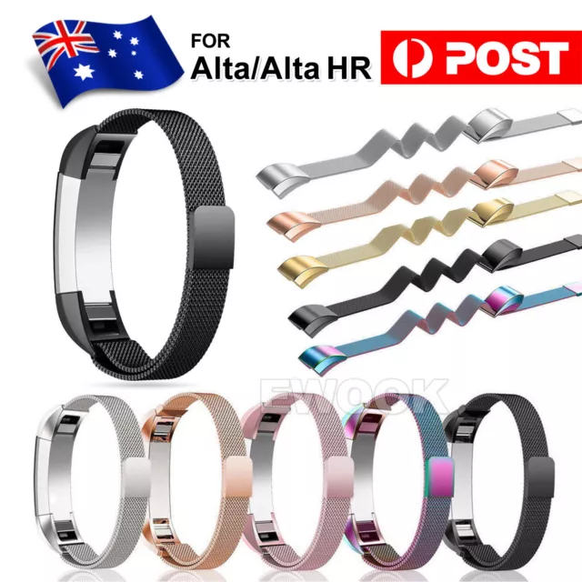 For Fitbit Alta / Alta HR Magnetic Milanese Stainless Steel Watch Band Strap