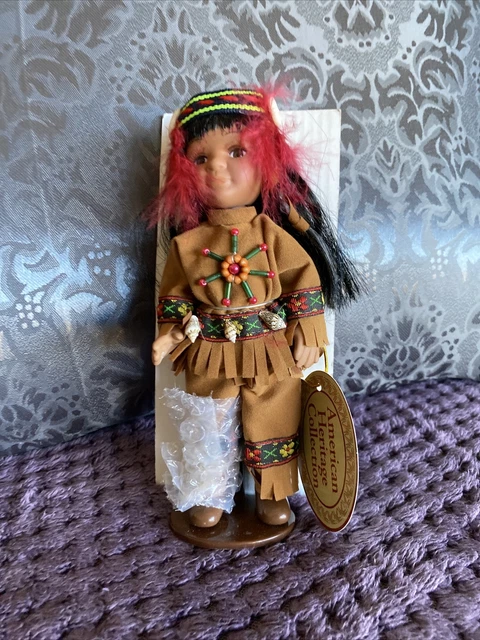 Heritage Signature Collection Porcelain Angel Native American Doll With Box