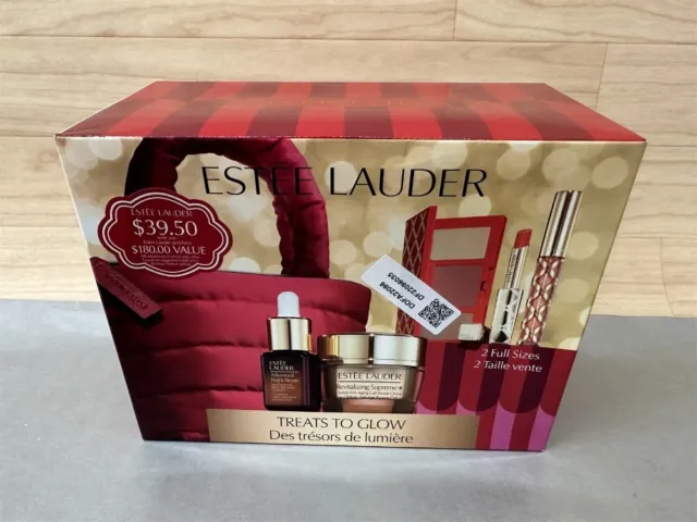 Estee Lauder Treats to Glow 6 Piece Set w/ 2 Full Size Items