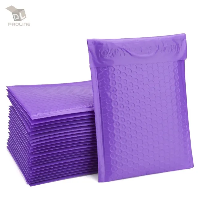 500 #0 Purple Poly Bubble Mailers Envelopes Bags 6.5x10 Extra Wide CD DVD