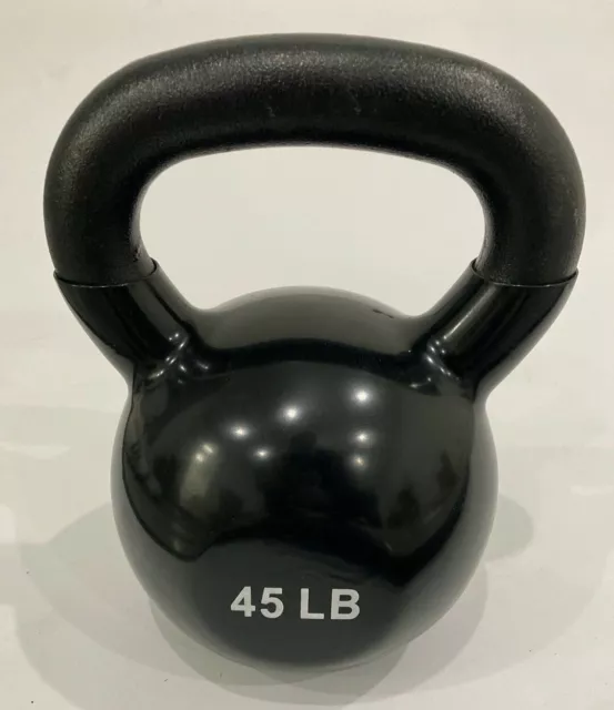 Brand New 45Lb Vinyl Dipped Kettle Bell Weight For Commercial Gym 100% Iron!