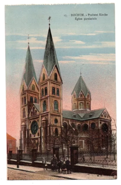 CPA ALLEMAGNE - DEUTSCHLAND - BOCHUM - 15. Eglise paroissiale - Probstei Kirche