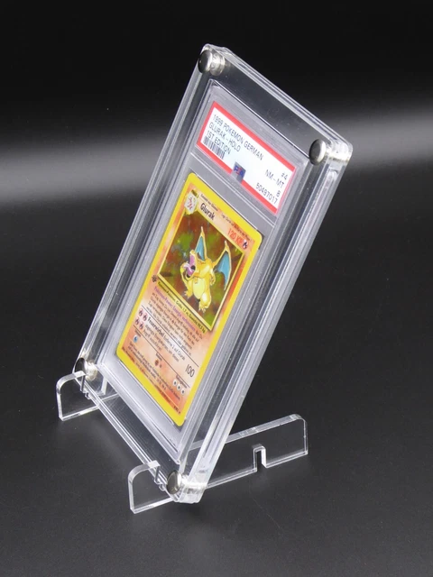 Acryl Display Ständer Für Pokemon PSA Karten - Mit UV-Schutz & Metallständer