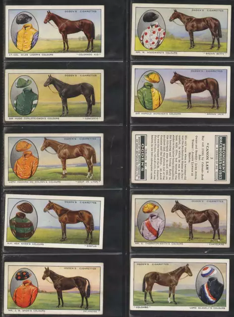 Full Set, Ogdens, Prominent Racehorses of 1933