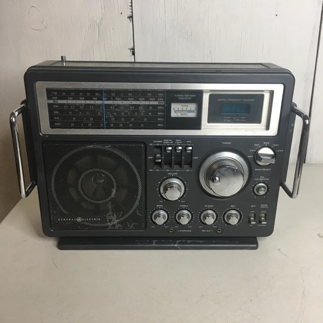 VTG GE GENERAL Electric Model 7-2990A Portable 6 Band AM/FM Shortwave ...