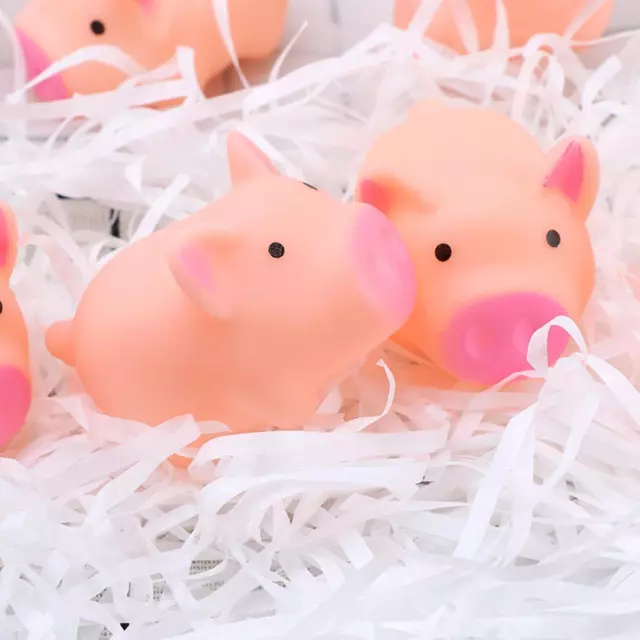 Cute Pink Screaming Pig Squeezing Music Crying Piglet Stress Reliever Toy Q7UM3=