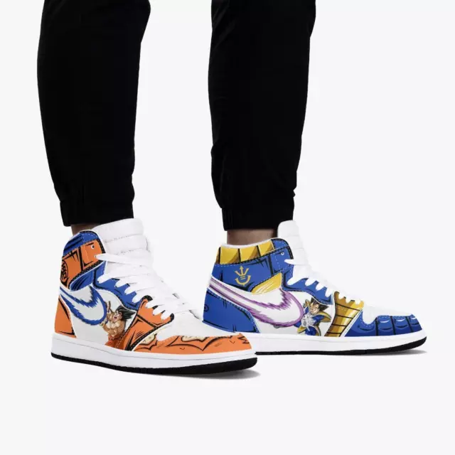 Custom Dragon Ball Super Goku And Vegeta JD1 Anime Shoes Mid Top Sneakers