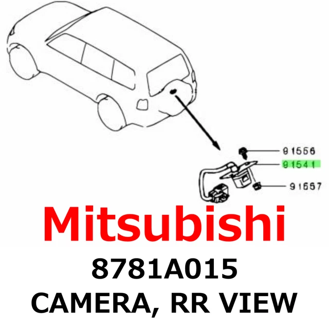 【NEW】Mitsubishi Genuine Pajero CAMERA, RR VIEW 8781A015 Direct From Japan