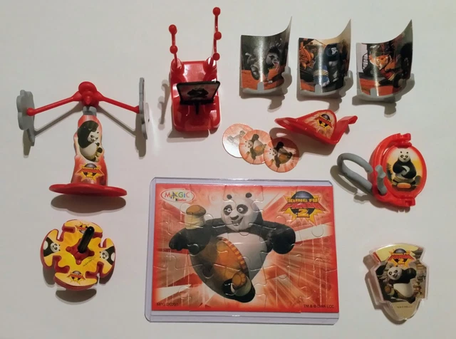 SET SORPRESA BAMBINI TOP + Kung Fu Panda + Figurine 1,3" In Perfette - Foto 12