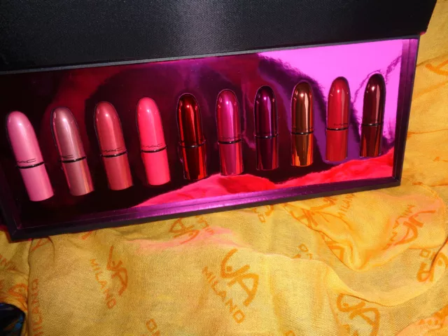 *MAC Shiny Pretty Things 10 Mini Lipsticks Set limitiert Weihnachten 2018*