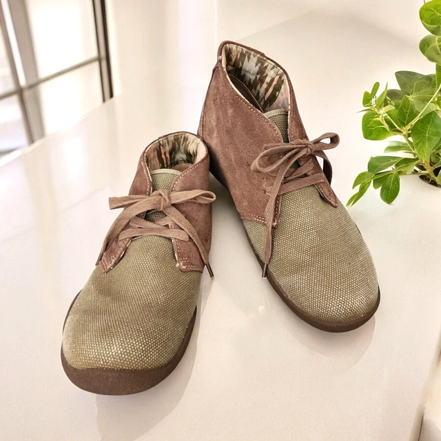KURU AALTO CHUKKA Womens 9.5 Suede Green Brown Hiking Comfort Boho Casual Shoes 59.98 PicClick