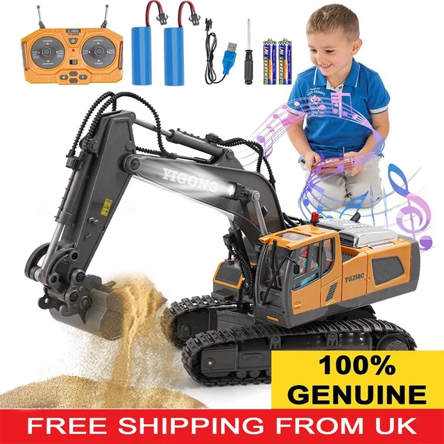 RC CAR RC Excavator 2.4G Remote Control Engineering Vehicle Crawler ...