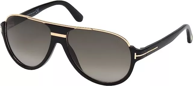 Tom Ford Dimitry Aviator Sunglasses in Shiny Black FT0334S 01P 59