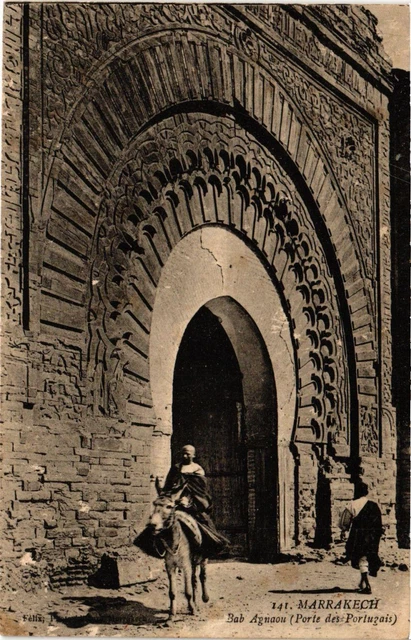CPA AK MARRAKECH - Bab Agnaou Porte de Portugais MAROC (796468)