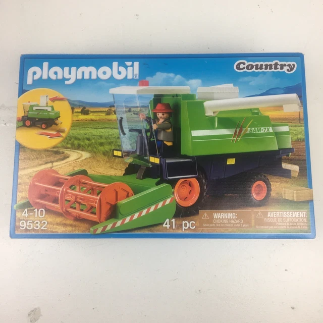 PLAYMOBIL 9532 COUNTRY Combine Cosechadora Juguete Granja Juego