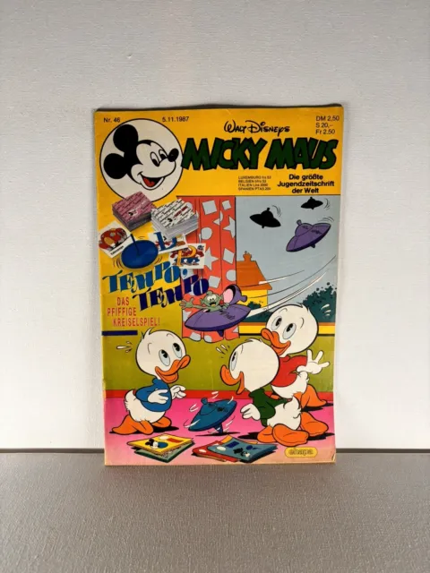 Micky Mouse Heft Nr 46 Disney Comic #H3 Sammlung Selten Konvolut